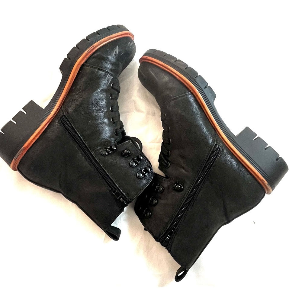 Mia Laced Combat Black boots sz 7,5 - Picture 4 of 11